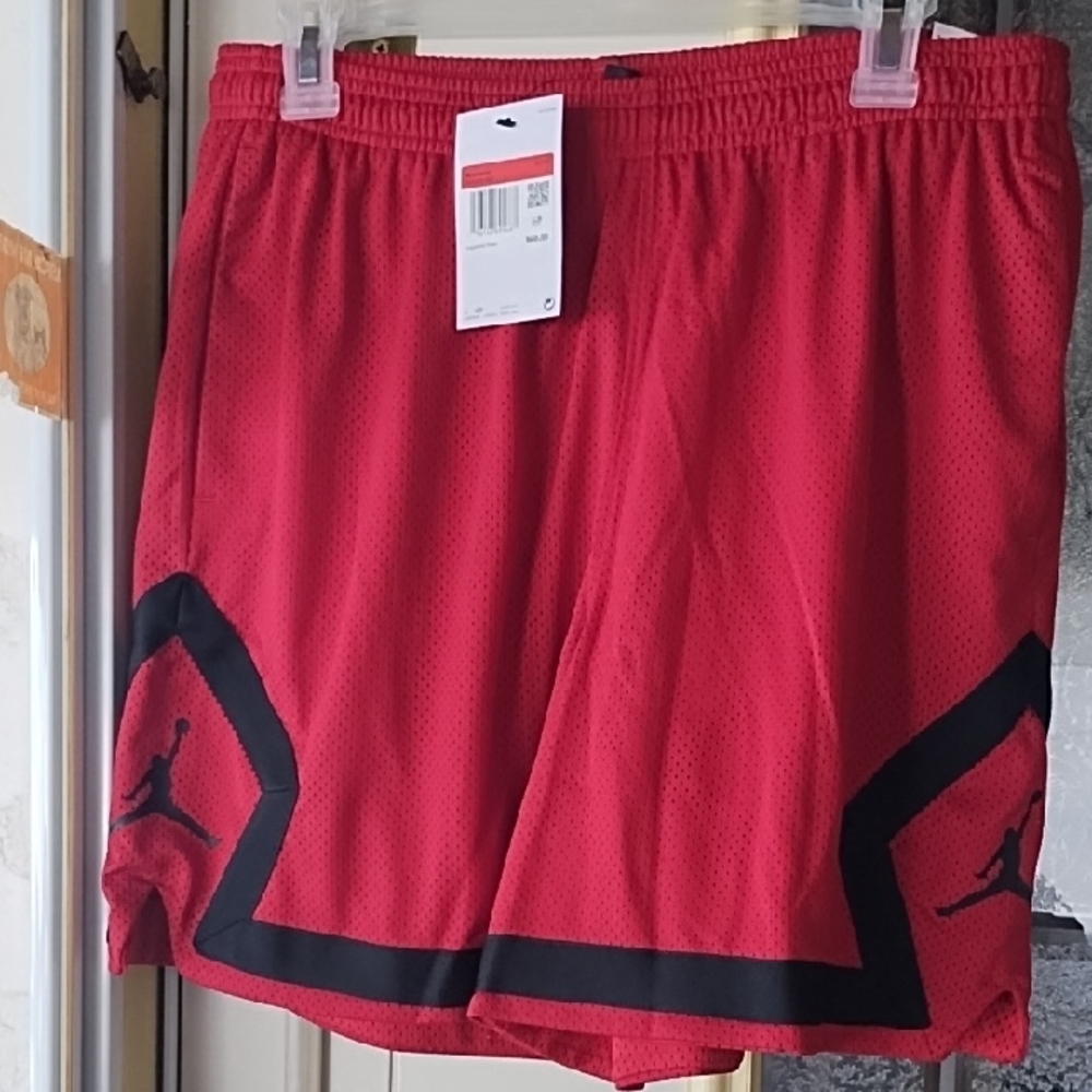 Jordan Women's Red & Black Athletic Shorts